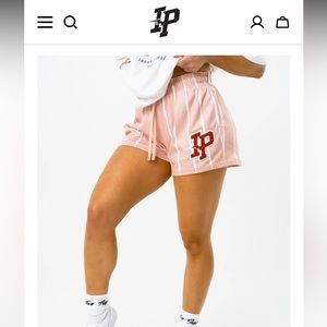 NWT Inaka Power Women’s Pinstripe Short - Peach Rosé